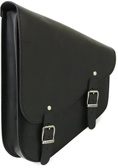 Ledrie, Full Leather Swing Arm Bag Left, 9 LITER. Black (HLZAD2-2001)
