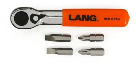 Lang Tools, Mini Ratcheting Bit WRENCH. Fine Tooth (5221)