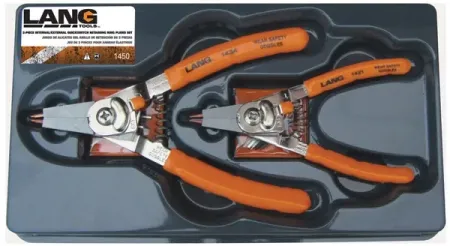 Lang Tools, ''QUICK SWITCH'' Retaining Ring PLIERS. 2-PC Set (1450)