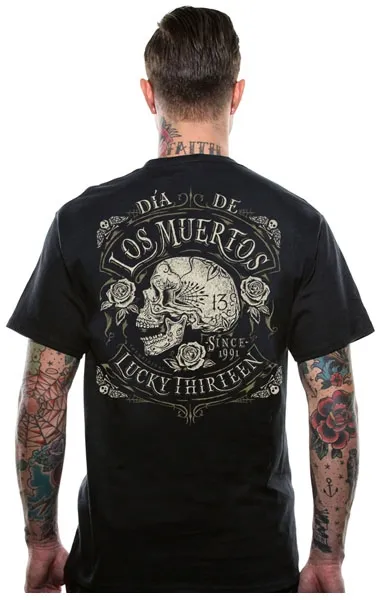 Lucky 13 Dead Skull T-shirt Black (L13TS000002ZW-S)