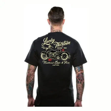 Lucky 13 Vintage Iron T-shirt Black (L13TS000017ZW-S)