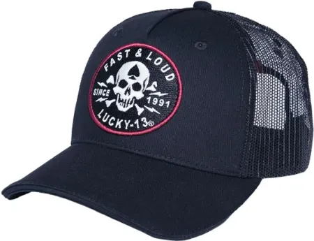 Lucky 13 Fast & Loud Adj Trucker Cap Black (L13PT000004ZW)