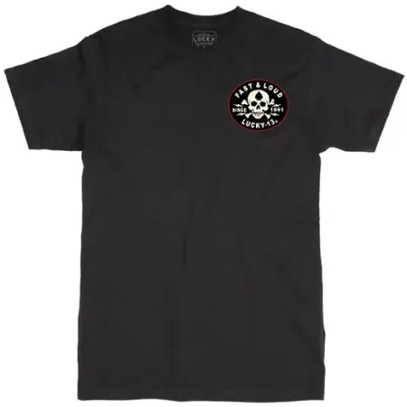 Lucky 13 Fast And Loud T-shirt Black (L13TS000058ZWS)