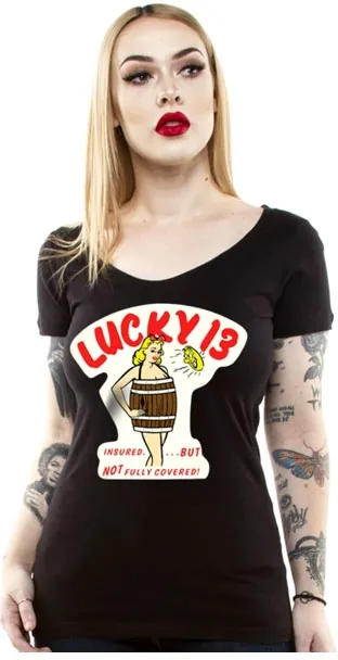 Lucky 13 Insured T-shirt Black (ARM004885)