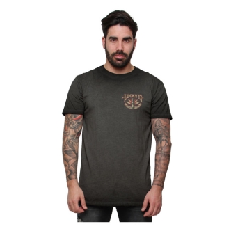 Lucky 13 Amped T-shirt Washed Black (ARM076119)