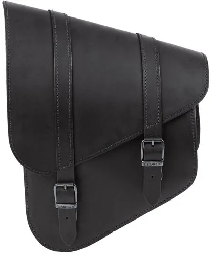 Ledrie, Full Leather Swing Arm Bag Left, 9 LITER. Black (HLZAD2-1077-2)