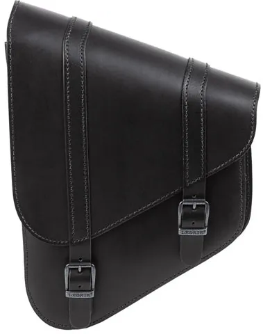 Ledrie, Full Leather Swingarm Bag Left, 6.5 LITER. Black (HLZAD2-2005-2)