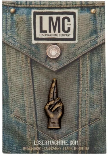 Loser Machine LMC Good Luck Pin Anitque Brass (121600006-ANT)