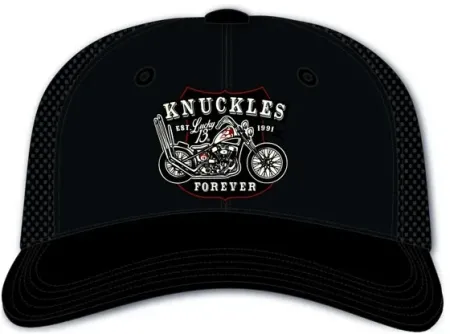 Lucky 13 Knuckles Forever Snapback Cap Black (L13PT000022ZW)