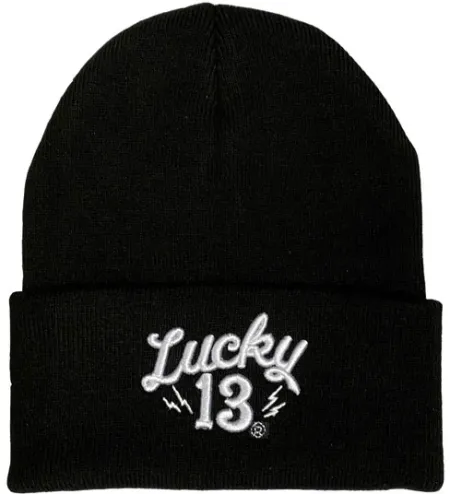 Lucky 13 Shocker Beanie Black (L13MT000002ZW)