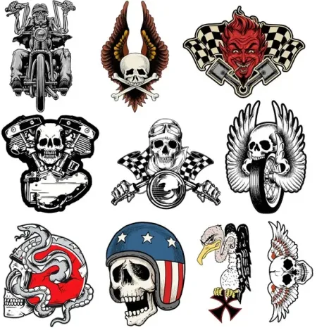 Biker Series 10-PACK Decals (SP37751)