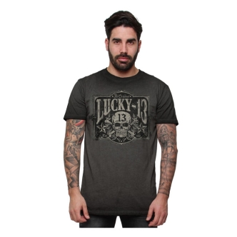 Lucky 13 Tombstone T-shirt Vintage Black (ARM059289)