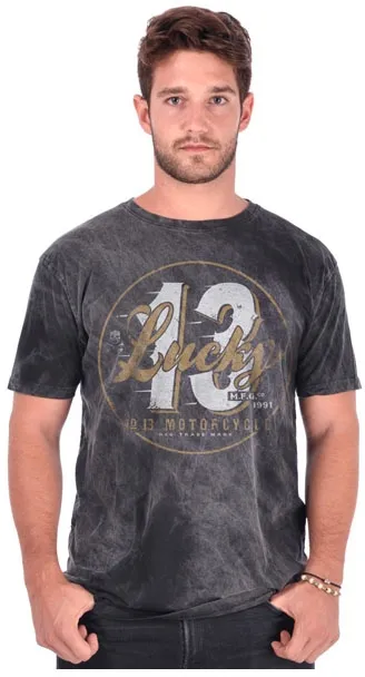 Lucky 13 Last Lap T-shirt Vintage Black (ARM805489)