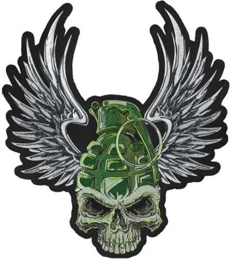 Lethal Threat Grenade Skull Patch (ARM365595)