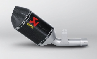 Akrapovic Carbon Fiber Slip-On Muffler With Carbon Fiber End Cap For Suzuki 2006-2007 GSX-R 600 & 2006-2007 GSX-R 750 Models (S-S6SO5-TC)