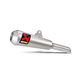 Akrapovic Slip-On Muffler In Titanium With Titanium End Cap Without EC/ECE Type Approval For Kawasaki 2015-2017 Ninja 250SL, 2019-2024 Ninja 125 & 2015-2017 Z 250SL Models (S-K2SO8-CUBT)