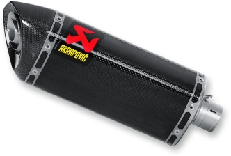 Akrapovic Carbon Fiber Slip-On Muffler With Carbon Fiber End Cap With EC/ECE Type Approval For Yamaha 2008-2009 YZF-R6 Models (S-Y6SO7-HZC)
