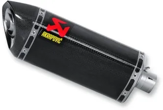 Akrapovic Carbon Fiber Slip-On Muffler With Carbon Fiber End Cap With EC/ECE Type Approval For Yamaha 2008-2009 YZF-R6 Models (S-Y6SO7-HZC)