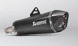 Akrapovic Black Titanium Slip-On Muffler With Carbon End Cap With EC/ECE Type Approval For BMW 2008-2012 F 650 GS, 2013-2017 F 700 GS & 2008-2017 F 800 GS Models (S-B8SO6-HZAABL)