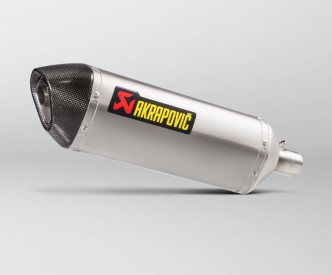 Akrapovic Slip-On Muffler In Titanium With Carbon End Cap With EC/ECE Type Approval For Kawasaki 2017-2020 Versys-X 250/300 KLE ABS Models (S-K3SO2-HZT)