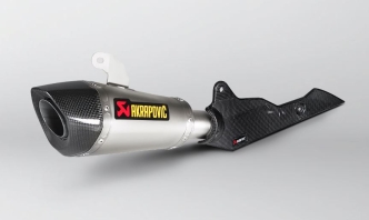 Akrapovic Titanium Slip-On Muffler With Carbon End Cap With EC/ECE Type Approval For Suzuki 2015-2020 GSX-S 1000 Models (S-S10SO11-HASZ)