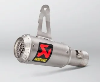 Akrapovic Titanium Slip-On Muffler For Suzuki 2017-2024 GSX-R 1000 Models (S-S10SO13-CUBT)