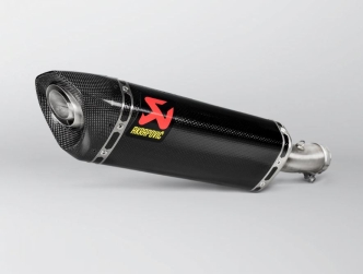 Akrapovic Slip-On Muffler In Carbon With Carbon End Cap Without EC/ECE Type Approval For Kawasaki 2018-2023 EX Ninja 400 & 2019-2024 Z 400 ABS Models (S-K4SO6-APC)