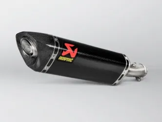 Akrapovic Slip-On Muffler In Carbon With Carbon End Cap Without EC/ECE Type Approval For Kawasaki 2018-2023 EX Ninja 400 & 2019-2024 Z 400 ABS Models (S-K4SO6-APC)