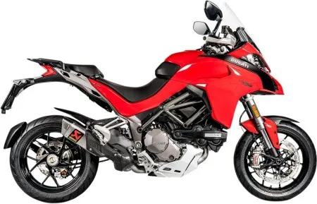 Akrapovic Titanium Slip-On Muffler With EC/ECE Type Approval For Ducati 2015-2017 Multistrada 1200 & 2018-2020 Multistrada 1260 Models (S-D12SO9-HAPT)
