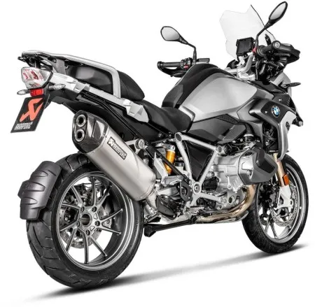 Akrapovic Titanium Slip-On Muffler With Carbon End Cap With EC/ECE Type Approval For BMW 2019-2024 R 1250 GS & 2019-2024 R 1250 GS Adventure Models (S-B12SO23-HAAT)