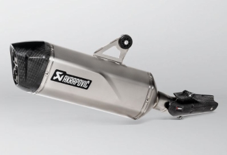Akrapovic Titanium Slip-On Muffler With Carbon End Cap With EC/ECE Type Approval For BMW 2019-2024 R 1250 GS & 2019-2024 R 1250 GS Adventure Models (S-B12SO23-HAAT)