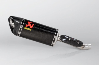 Akrapovic Carbon Fiber Slip-On Muffler With Carbon Fiber End Cap For Honda 2018-2023 CB 300 R Models (S-H3SO7-APC)