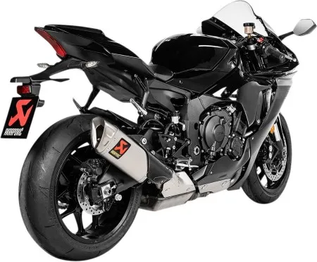 Akrapovic Titanium Slip-On Muffler With EC/ECE Type Approval For Yamaha 2015-2024 YZF-R1 1000 Models (S-Y10SO18-HAPLT)