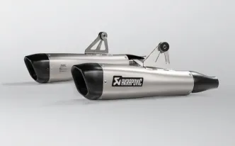 Akrapovic Titanium Slip-On Muffler With EC/ECE Type Approval For Triumph 2017-2020 Bonneville T100 & 2016-2020 Bonneville T120 Models (S-T12SO4-HCQT)