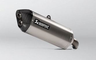 Akrapovic Titanium Slip-On Muffler With EC/ECE Type Approval For Suzuki 2014-2024 V-Strom 1000 & 2020-2024 V-Strom 1050 Models (S-S10SO16-HAFT)