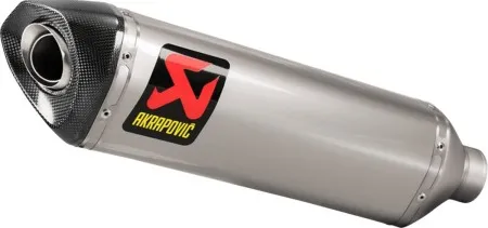 Akrapovic Titanium Slip-On Muffler With Carbon End Cap For Yamaha 2015-2024 YZF-R1 1000 Models (S-Y10SO19-RT/TD)