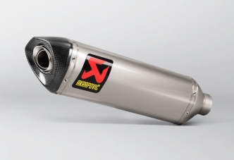 Akrapovic Titanium Slip-On Muffler With Carbon End Cap For Yamaha 2015-2024 YZF-R1 1000 Models (S-Y10SO19-RT/TD)