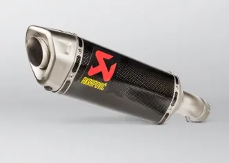 Akrapovic Carbon Fiber Slip-On Muffler With Titanium End Cap With EC/ECE Type Approval For BMW 2021-2024 S 1000 R Models (S-B10SO16-HZC)