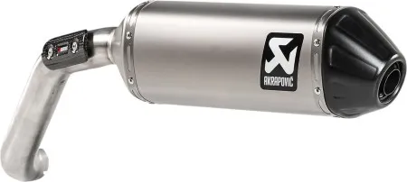 Akrapovic Titanium Slip-On Muffler With EC/ECE Type Approval For Moto Guzzi 2019-2024 V85 850 TT Models (S-MG8SO2-HFTT)