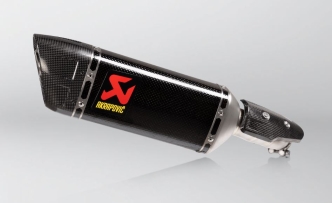 Akrapovic Carbon Fiber Slip-On Muffler With EC/ECE Type Approval For Yamaha 2022-2024 MT-03 & 2022-2024 YZF-R3 Models (S-Y3SO5-HAPC)