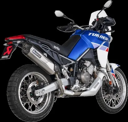 Akrapovic Titanium Slip-On Muffler With EC/ECE Type Approval For Aprilia 2022-2024 Tuareg 660 Models (S-A6SO1-HGJT)