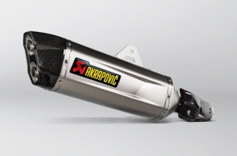 Akrapovic Titanium Slip-On Muffler With Carbon End Cap With EC/ECE Type Approval For Yamaha 2019-2024 XTZ 690 Tenere700 Models (S-Y7SO5-HGJT)