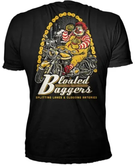 Down-n-out Bloated Baggers T-shirt Black (DT10062-S)