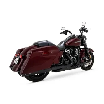 Vance & Hines Twin Slash Slip-On Mufflers NON-PCX In Black For Harley Davidson 2017-2024 M8 Touring Models (46672)