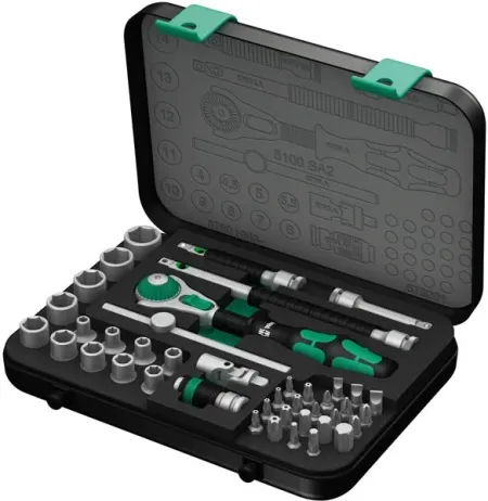 Wera 8100 Sa 2 Zyklop Speed Ratchet Kit 1/4