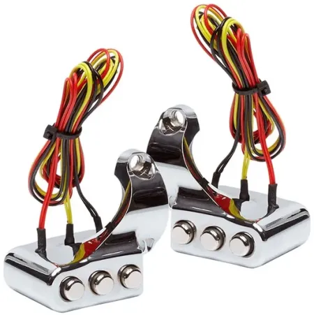VITY''S Design 3 Button Switch Housing Right, Chrome (SW001RCHR)