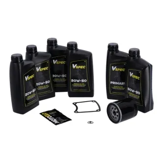 Vspec Mineral Oil Service Kit With Black Filter For 1999-2006 Harley Davidson FLT/Touring (ARM228589)