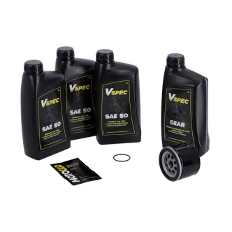 Vspec Mineral Oil Service Kit With Black Filter For 1980-1984 XL  Harley Davidson Sportster (ARM148589)