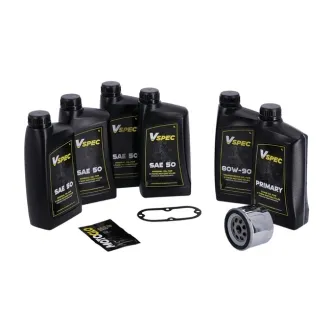 Vspec Mineral Oil Service Kit With Chrome Filter For 1982-1984 FL Shovel & 1982-1984 FX Shovel (ARM248589)