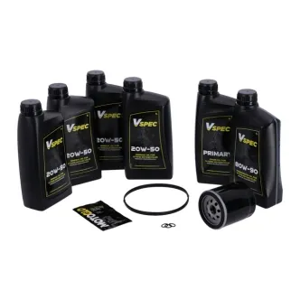 Vspec Mineral Oil Service Kit With Black Filter For 2007-2016 Harley Davidson FLT/Touring & 2009-2016 Trike (ARM268589)